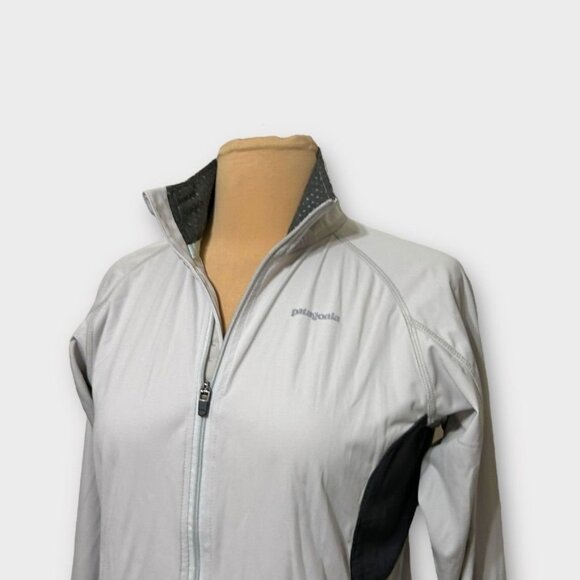 Patagonia Windshield Jacket XS Gray Women EUC Stretch Lightweight Hike Outdoor - Picture 6 of 9